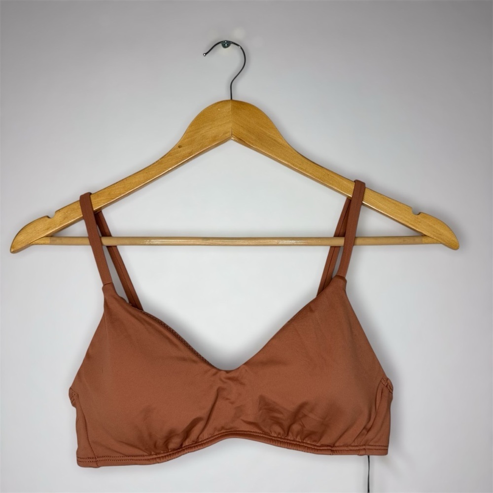 New Shade & Shore Women's Brown Swimsuit Top